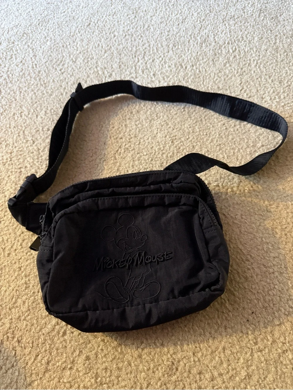 Mickey Mouse Black Standing Hip Pack